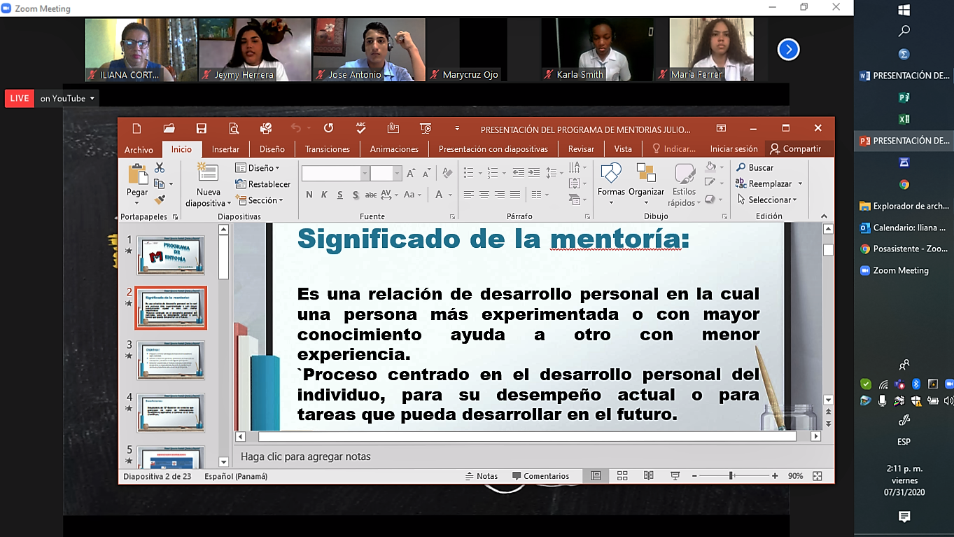 Programa de mentorías 