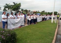 La cadena humana fué realizada en la Cinta Costera, Av. Balboa