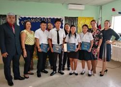 Graduandos de Primer Ciclo, Promoción 2017, Programa Tele Educación de Jóvenes y Adultos, Escuela Gerardo Bacorizo Arimae