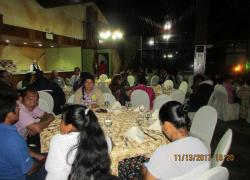 Cena de bienvenida a la Capacitación de Post Alfabetización, Chiriquí 2017