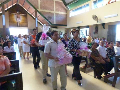 Celebran eucaristía en Herrera por el inicio del año escolar