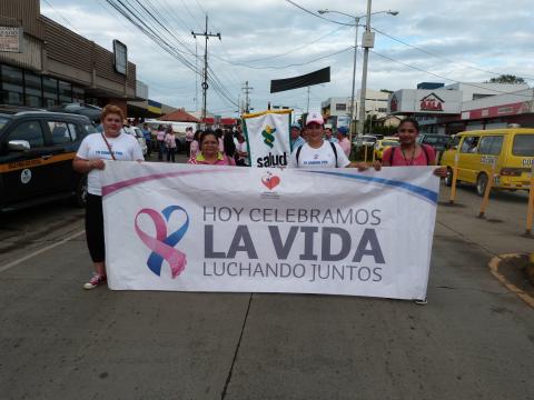 Con desfile inicia el mes de la Campaña contra el cáncer en Herrera