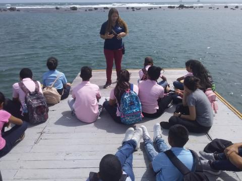 Estudiantes de Chepo en gira académica en Punta Galeta, Colón