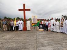 Inicia el recorrido oficial de los símbolos sagrados de la JMJ  en Bocas del Toro