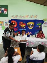 Estudiantes de Bocas del Toro se capacitan en programas de prevención de la Policía Nacional